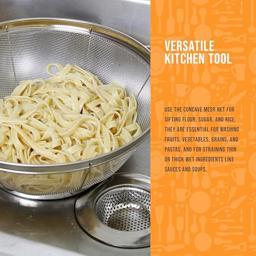 Set of 3 Stainless Steel Colander Strainers Net Baskets