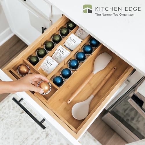 Tea Bag & Coffee Pod Organizer, 9.7-17 in, Bamboo