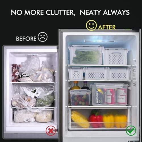 5-Pack Fruit Storage Container for Fridge, Food Storage Containers