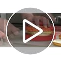 Bagel Slicer & Multi-Use Food Cutter | Ideal for Tomatoes, Strawberries, Grapes, Meat, Chicken, Eggs, & Vegetables with Non-Slip Holder for Stable, Easy Slicing - Dishwasher Safe - White