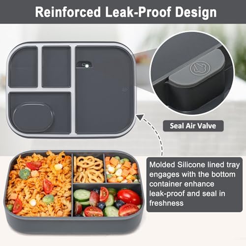 47oz Stackable Bento Lunch Box for Adult & Teens BPA-Free Container