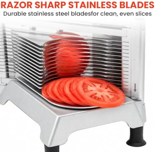 Commercial Tomato Slicer & Vegetable Chopper 1/4inch Food Slicer - Image 6