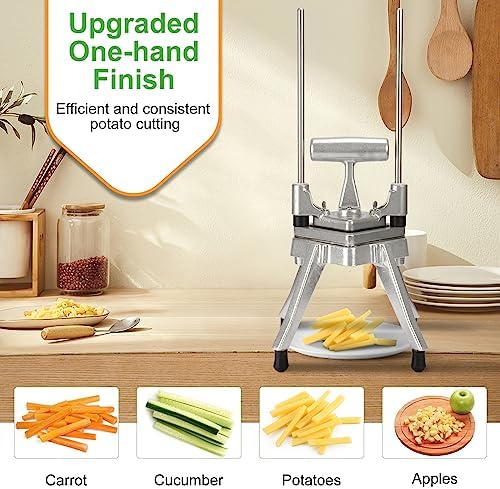 Commercial Vegetable Chopper, 1/4" Stainless Steel Dicer