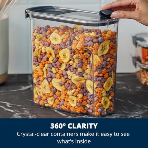 Brilliance Airtight Cereal Food Storage Container, Shatterproof, BPA-Free and Dishwasher-Safe, 32oz Capacity