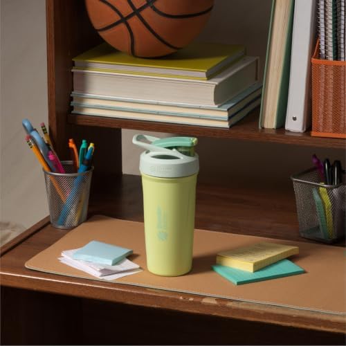 BlenderBottle Sport Flip Stainless Steel Shaker Bottle 24oz Electric Garden - Image 6