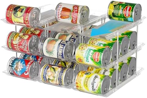 Can Organizer for Pantry Canned Food Storage Goods Holders 3 Tier