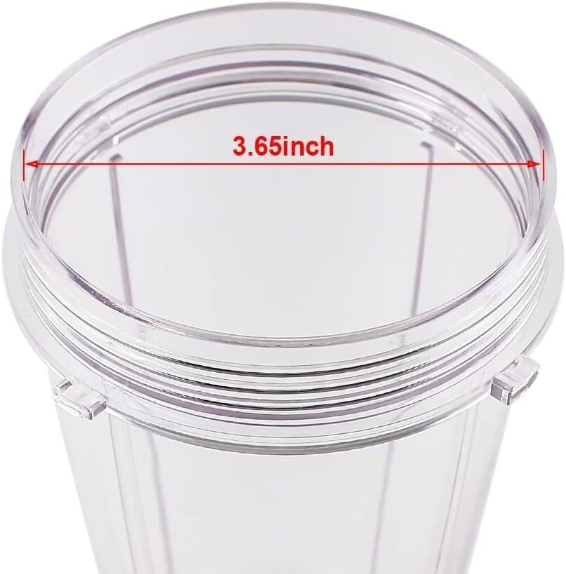 Blender Replacement Parts， Compatible for Ninja， SS101, 24 Oz.Slim Single-Serve Cups Kit with to-Go Lids, Fits SS100, SS101, SS300, SS400(1PC 24OZ Cup and Lid) - Image 7