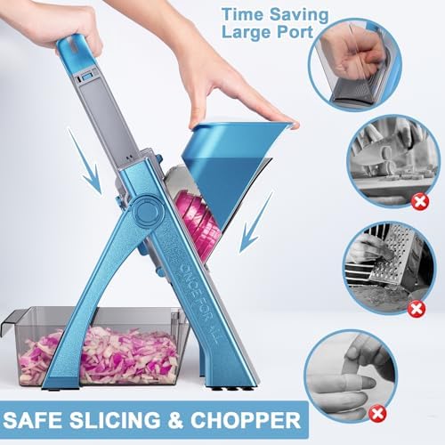 SupMaKin Safer Mandoline Slicer Plus for Kitchen Adjustable Potato Slicer - Image 3