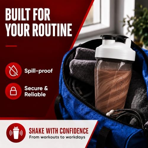 Vortex Protein Shaker Bottle 24 oz/700ml - Premium BPA-Free Pre-Workout Shaker Cup for Protein Shakes & Smoothies, Leak-Proof & Durable Bottle-Shakers for Active Lifestyles - Image 7