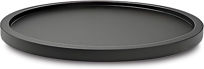 10" Black Bamboo Lazy Susan Organizer Kitchen Turntable for Cabinet Pantry Table Organization