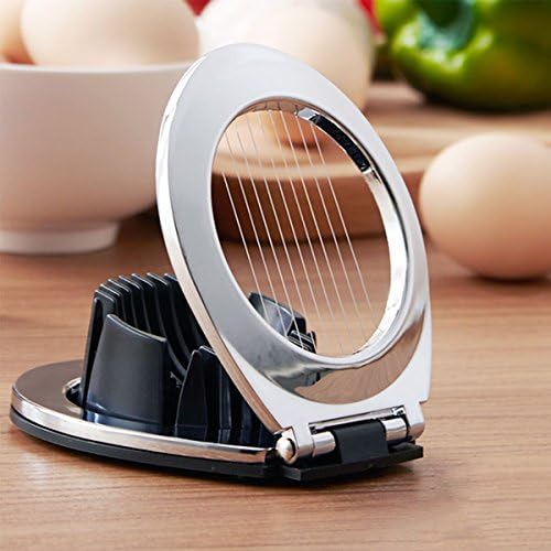 3 in 1 Egg Slicer, Egg Cutter Egg dicer for Boiled Eggs -Stainless Steel Wire with 3 Slicing Styles - Image 4
