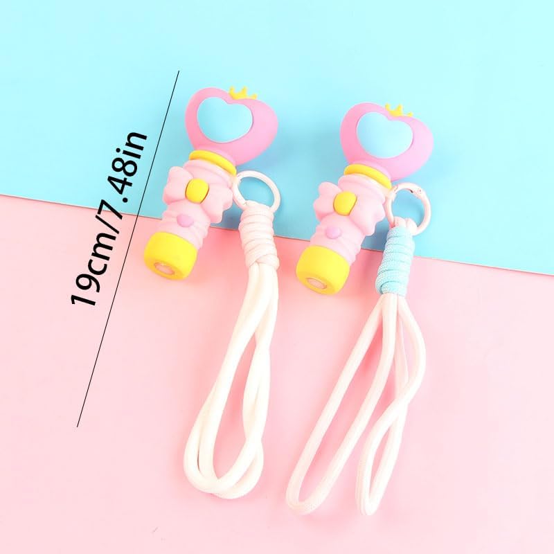 2Pcs 0.17oz Princess Travel Atomizer Bottles, Heart Bow Mini Spray Vessels with Keychain & Strap, Compact Portable Vials for Daily Outdoor Transit - Image 3