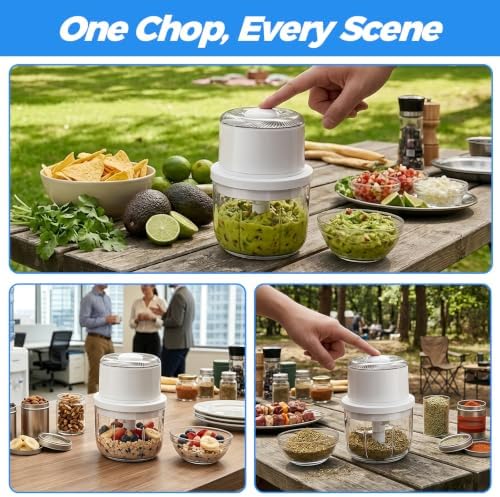2026 New Mini Electric Garlic Chopper - 350ML Mini Portable Veggie Chopper - Image 7