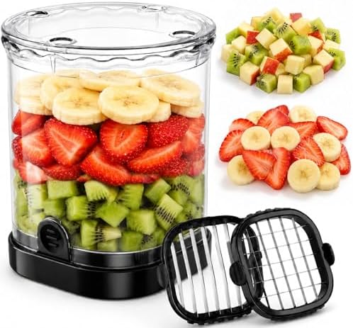 2-in-1 Fruit Slicer Cup, Stainless Steel