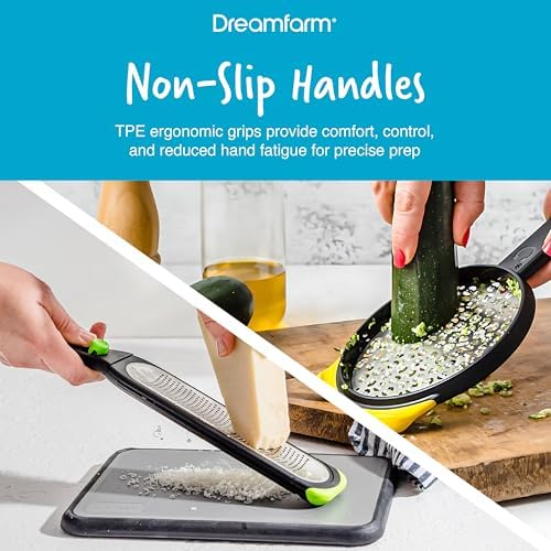 Dreamfarm Kitchen Grater Set - Black, Green & Yellow, Set of 2 - Image 5