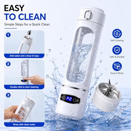 Portable Blender, 20oz, 6-Blade Smoothie Maker Cup - Image 5