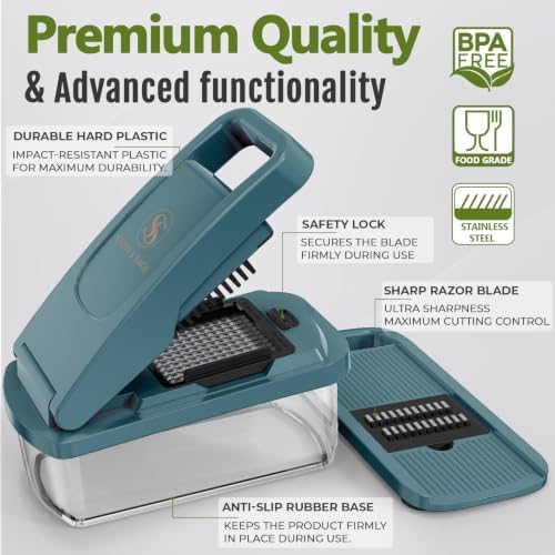 Multifunctional Vegetable Chopper & Mandoline Slicer, Veggie Chopper - Image 2