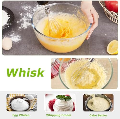 Immersion Blender with Food Processor, 20 Speeds & Turbo Mode