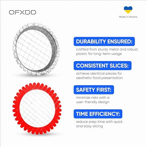 Egg Dicer for Hard Boiled Eggs - Wire Egg Salad Chopper Grid - Metal & Plastic Potato, Carrot & Egg Cutter, Set of 3 - Manual Grid for Salads, Appetizers and Sandwiches - Image 4