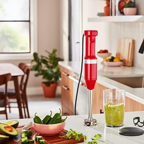 KitchenAid Variable Speed Corded Hand Blender KHBV53, Passion Red - Image 4
