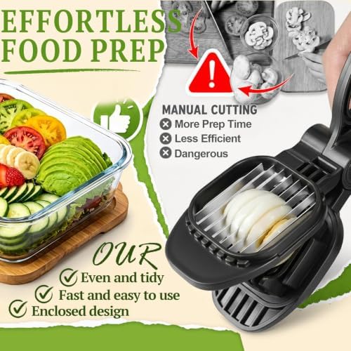 Fruit Slicer, Egg Slicer, Black