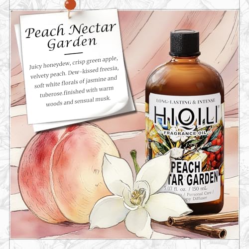 HIQILI Peach Nectar Garden Fragrance Oil for Diffuser, Candle & Soap Making - Image 2