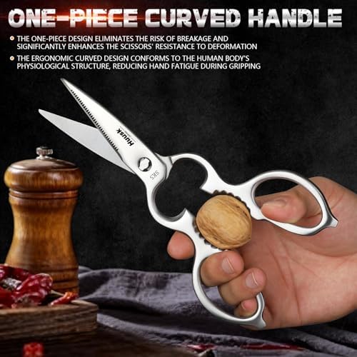 Kitchen Scissors All Purpose -Silver Kitchen Shears