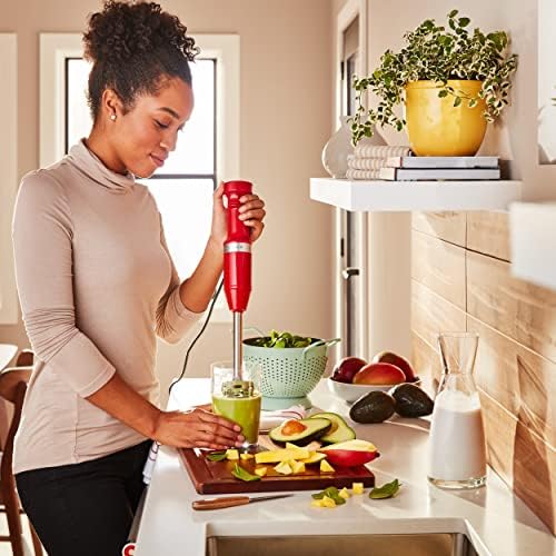 KitchenAid Variable Speed Corded Hand Blender KHBV53, Passion Red - Image 5
