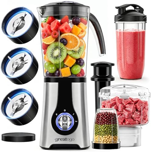 Blender and Food Processor Combo, Countertop Kitchen Small Smoothie Blender by Unknown