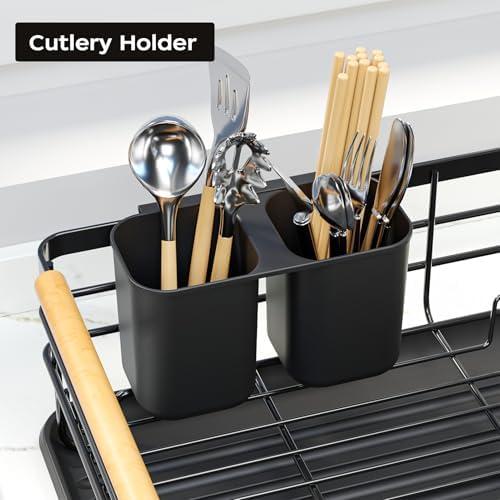 Dish Racks for Kitchen Counter, Black