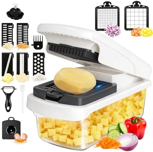 15 in 1 Vegetable Chopper with Container and Stainless Steel Blades by Unknown