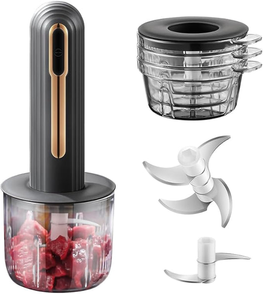 Electric Mini Food Processor, 4-Cup Portable USB Small Food Processor