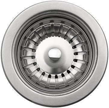 Kraus Kitchen Sink Stainless Steel Drain Assembly with Strainer, Fits Standard 3.5 in. or 4 in. Drain Openings