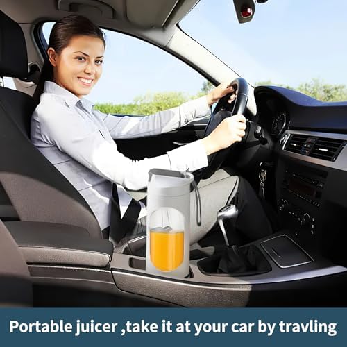 Portable blender Cordless USB-C rechargeable 15OZ juicer cup White - Image 3