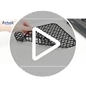 2 Pack Silicone Sink Protectors for Kitchen Sink, Trellis 13x11 Black