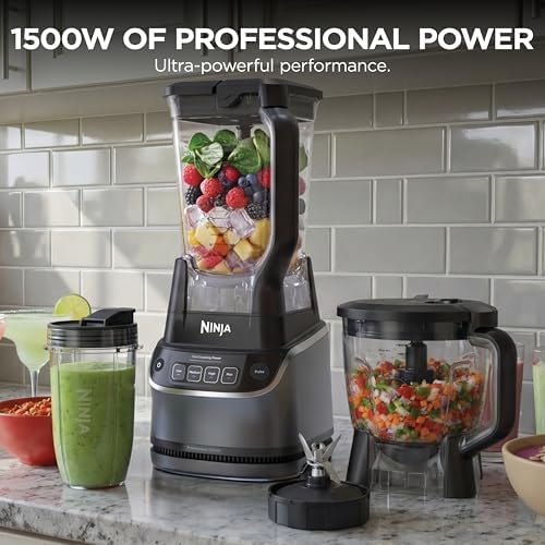 Ninja UltraCrush Pro Kitchen System, 1500W, 72oz Blender, Silver, BP401 - Image 2