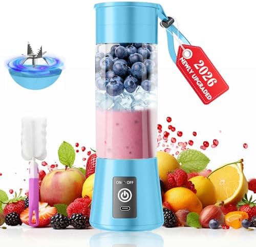 2026 Newly Upgraded Portable Smoothie Blender - Personal Travel Blender by YFIXQNSU