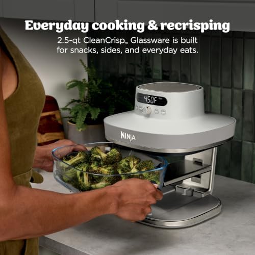 Ninja Crispi Pro Glass Air Fryer, 6-in-1, Amazon Exclusive Bone & Champagne - Image 7