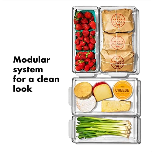 OXO Good Grips 4-Piece Fridge Storage Bin Starter Set
