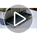 2 Tier Dish Drying Rack, Extra Large Dish Rack, Multifunctional Large Dish Drainers for Kitchen Counter, 304 Stainless Steel Kitchen Drying Rack, Bowl Drying Rack, Extendable Drain Spout, Black