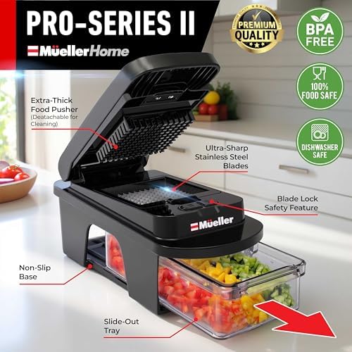 HOME ULTIMATE 12 Blade Vegetable Chopper & Mandoline Slicer