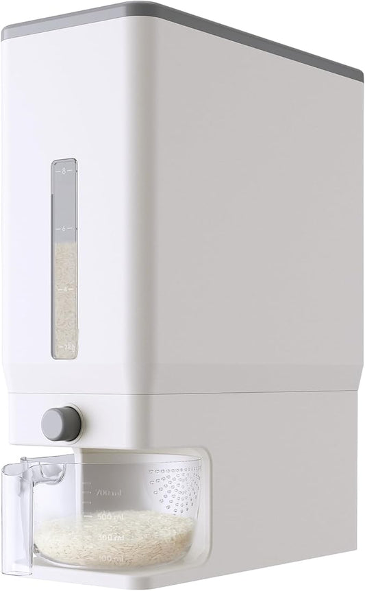 Rice Dispenser 25 Lbs(11.3kg), 1 Pack White