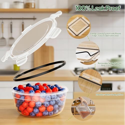 62 PCS Large Food Storage Containers with Lids (31 Lids & 31 Containers)