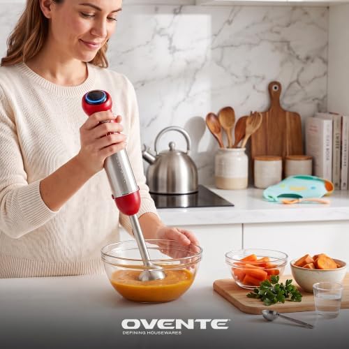 Cordless Immersion Hand Blender, 300W Rechargeable Red HR995R