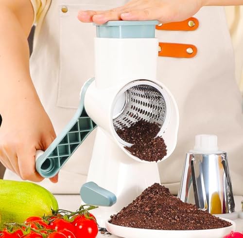 Cheese Grater Rotary Cheese Grater,Versatile Cheese Shredder