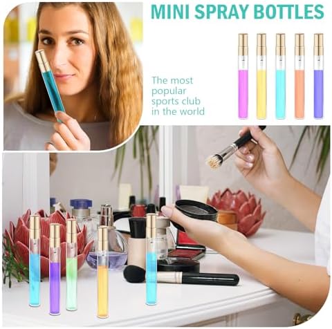 50 Pcs 10ml Perfume Sample Bottles,Refillable Glass Spray Bottles - Image 6