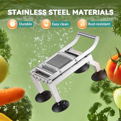 Newhai Commercial Tomato Slicer, 0.4"/10mm Stainless Steel - Image 3