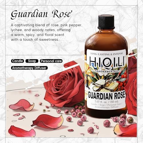 HIQILI Guardian Rose Fragrance Oil for Candle, Soap & Perfume - 5.07 Fl Oz - Image 2