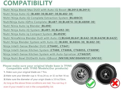 2 * 24oz Ninja Nutri Smoothie Cups, Auto iq Replacement Parts for Blender - Image 3