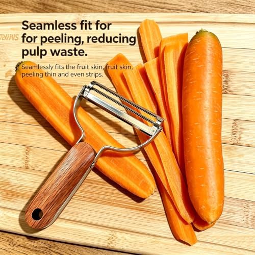 Cabbage shredder, Wide Serrated Stainless Steel Blade Wood Handle